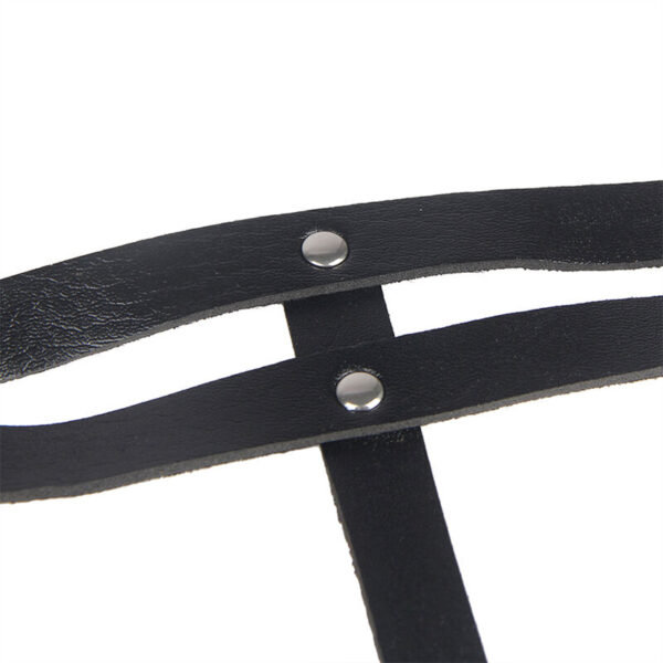 Subblime - leather ring chainbelt black one size - Afbeelding 7